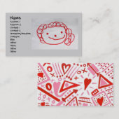 Visitenkarte für die Tagesbetreuung groß (Vorne/Hinten)