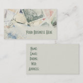Visitenkarte für die Vintage Briefmarke (Vorne/Hinten)