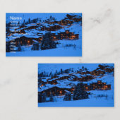 Visitenkarte für die Winterlandschaft (Vorne/Hinten)