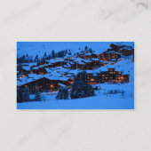 Visitenkarte für die Winterlandschaft (Rückseite)