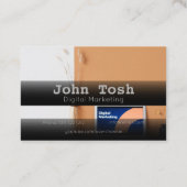 Visitenkarte für digitales Marketing (Rückseite)