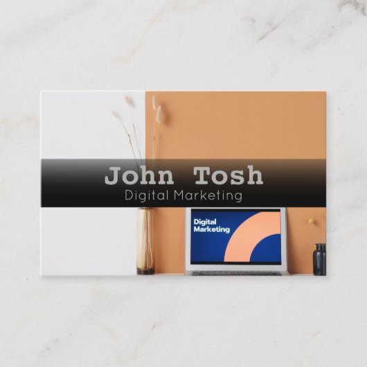 Visitenkarte für digitales Marketing (Vorderseite)
