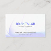 Visitenkarte für digitales Netzwerk (Rückseite)