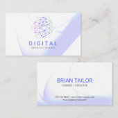 Visitenkarte für digitales Netzwerk (Vorne/Hinten)