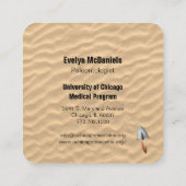 Visitenkarte für Dinosaurierknochen (Rückseite)