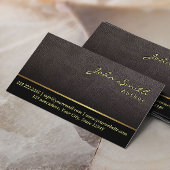 Visitenkarte für dunkle Ledertextur