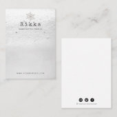 Visitenkarte für Echtschneeverdiener (Vorne/Hinten)