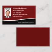 Visitenkarte für Echtzeit-Anwesen-Agent-Fotovorlag (Vorne/Hinten)
