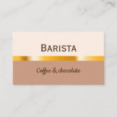 Visitenkarte für ein Café oder ein Café. (Vorderseite)