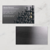 Visitenkarte für ein Rekrutierkabinett, (Vorne/Hinten)