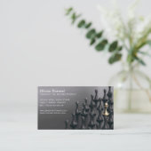 Visitenkarte für ein Rekrutierkabinett, (Stehend Vorderseite)