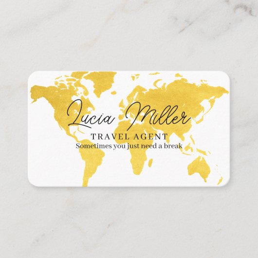 Visitenkarte für einen Agent (Vorderseite)