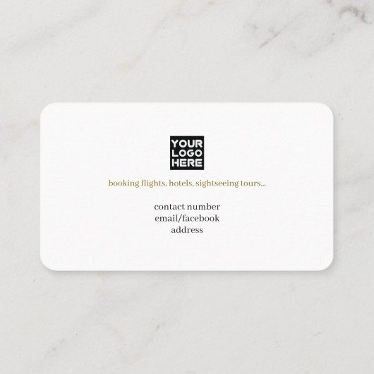 Visitenkarte für einen Agent (Rückseite)