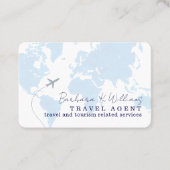 Visitenkarte für einen Agent mit Karte (Vorderseite)