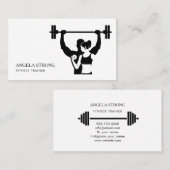 Visitenkarte für einen Fitnesstrainer oder Ernähru (Vorne/Hinten)