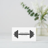 Visitenkarte für einen Fitnesstrainer oder Ernähru (Stehend Vorderseite)
