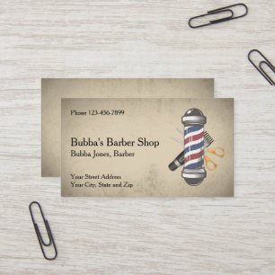 Visitenkarte für einen Friseursalon
