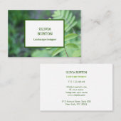 Visitenkarte für einen Landschaftsdesigner. (Vorne/Hinten)