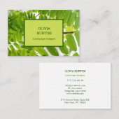 Visitenkarte für einen Landschaftsdesigner. (Vorne/Hinten)