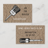 Visitenkarte für einen Maler (Vorne/Hinten)
