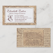 Visitenkarte für einen spanischen Lehrer, (Vorne/Hinten)