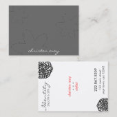 Visitenkarte für einfache Blume (Vorne/Hinten)