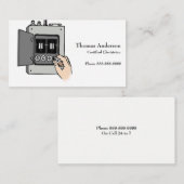 Visitenkarte für Electrician Electric Company (Vorne/Hinten)