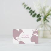 Visitenkarte für Elegante Tour Guide (Stehend Vorderseite)