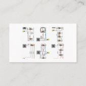 Visitenkarte für Elektriker (Rückseite)