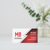 Visitenkarte für Elektro-/Elektronikunternehmen - (Stehend Vorderseite)