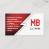 Visitenkarte für Elektro-/Elektronikunternehmen -  (Rückseite)