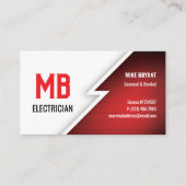 Visitenkarte für Elektro-/Elektronikunternehmen -  (Vorderseite)