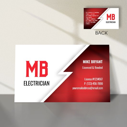 Visitenkarte für Elektro-/Elektronikunternehmen - 