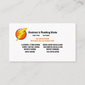 Visitenkarte für Elektro- und Installationswerke (Vorderseite)