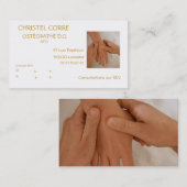 Visitenkarte für Facharzt für Osteopathie (Vorne/Hinten)