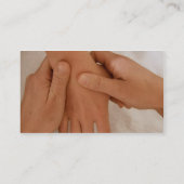 Visitenkarte für Facharzt für Osteopathie (Rückseite)