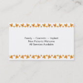 Visitenkarte für Familienzahnärzte - glückliche Zä (Rückseite)