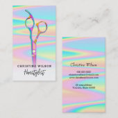 Visitenkarte für farbige Haarschere (Vorne/Hinten)