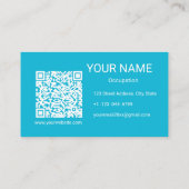 Visitenkarte für Farbsteine (Rückseite)