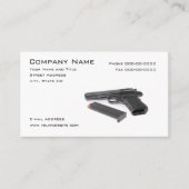 Visitenkarte für Feuerwaffenhändler (Vorderseite)