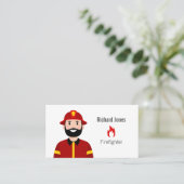 Visitenkarte für Feuerwehrleute (Stehend Vorderseite)