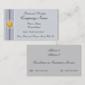 Visitenkarte für Finanzdienstleister/Börsenmakler (Vorne/Hinten)