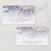 Visitenkarte für Finanzexperten (Vorne/Hinten)