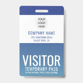 Visitenkarte für Firmenlogo Ausweis