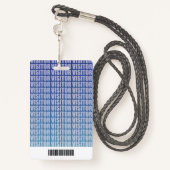 Visitenkarte für Firmenlogo Ausweis (Rückseite mit Schlüsselband)