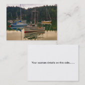 Visitenkarte für Fischereifahrzeuge und Segelboote (Vorne/Hinten)