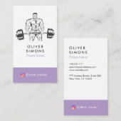 Visitenkarte für Fitness-Trainer (Vorne/Hinten)