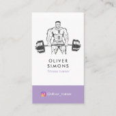 Visitenkarte für Fitness-Trainer (Vorderseite)