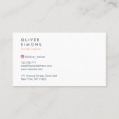 Visitenkarte für Fitness-Trainer (Rückseite)