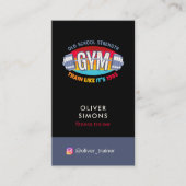 Visitenkarte für Fitness-Trainer (Vorderseite)